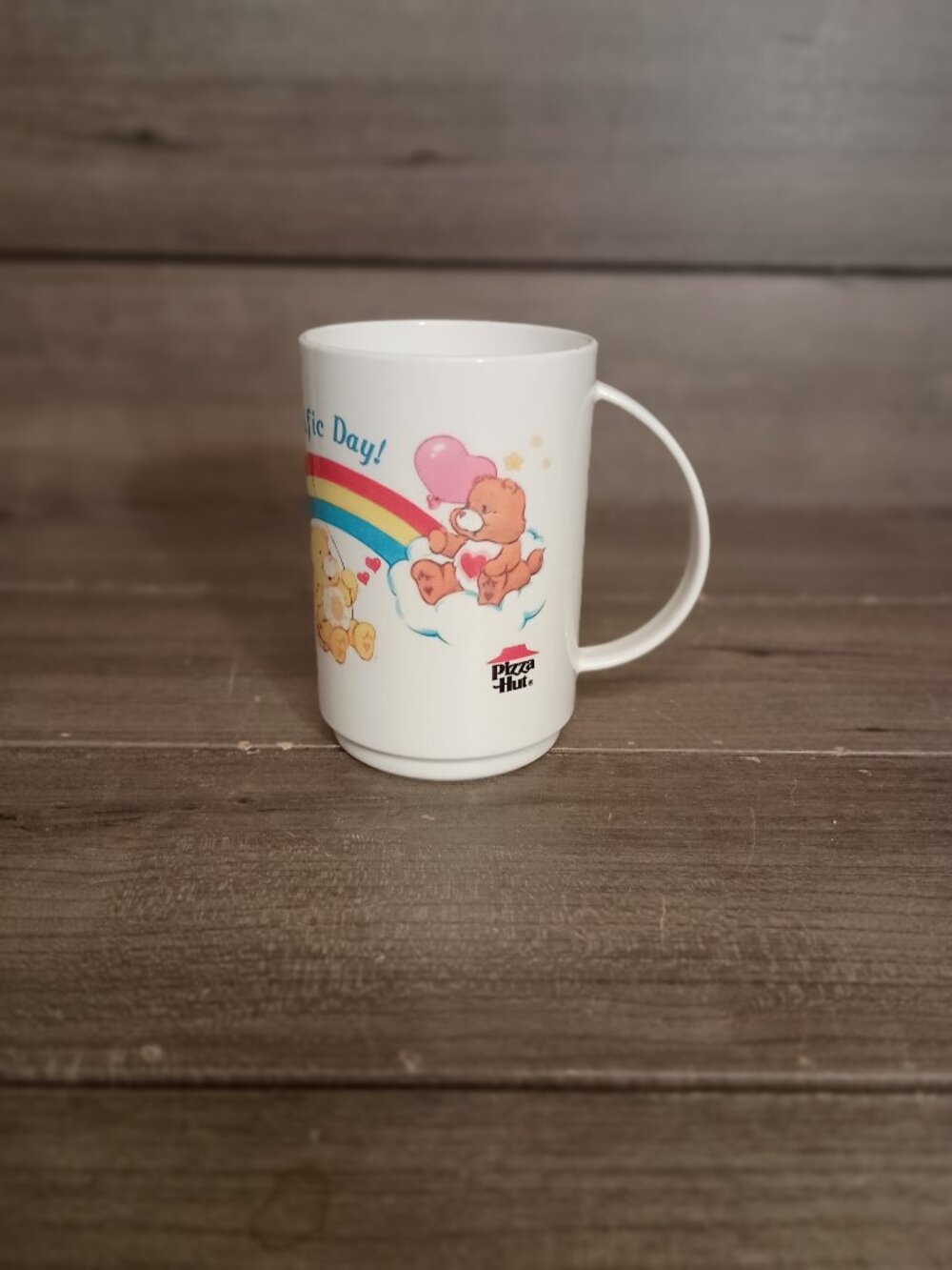 Vintage Care Bears 1985 Pizza Hut Plastic Kids Mug